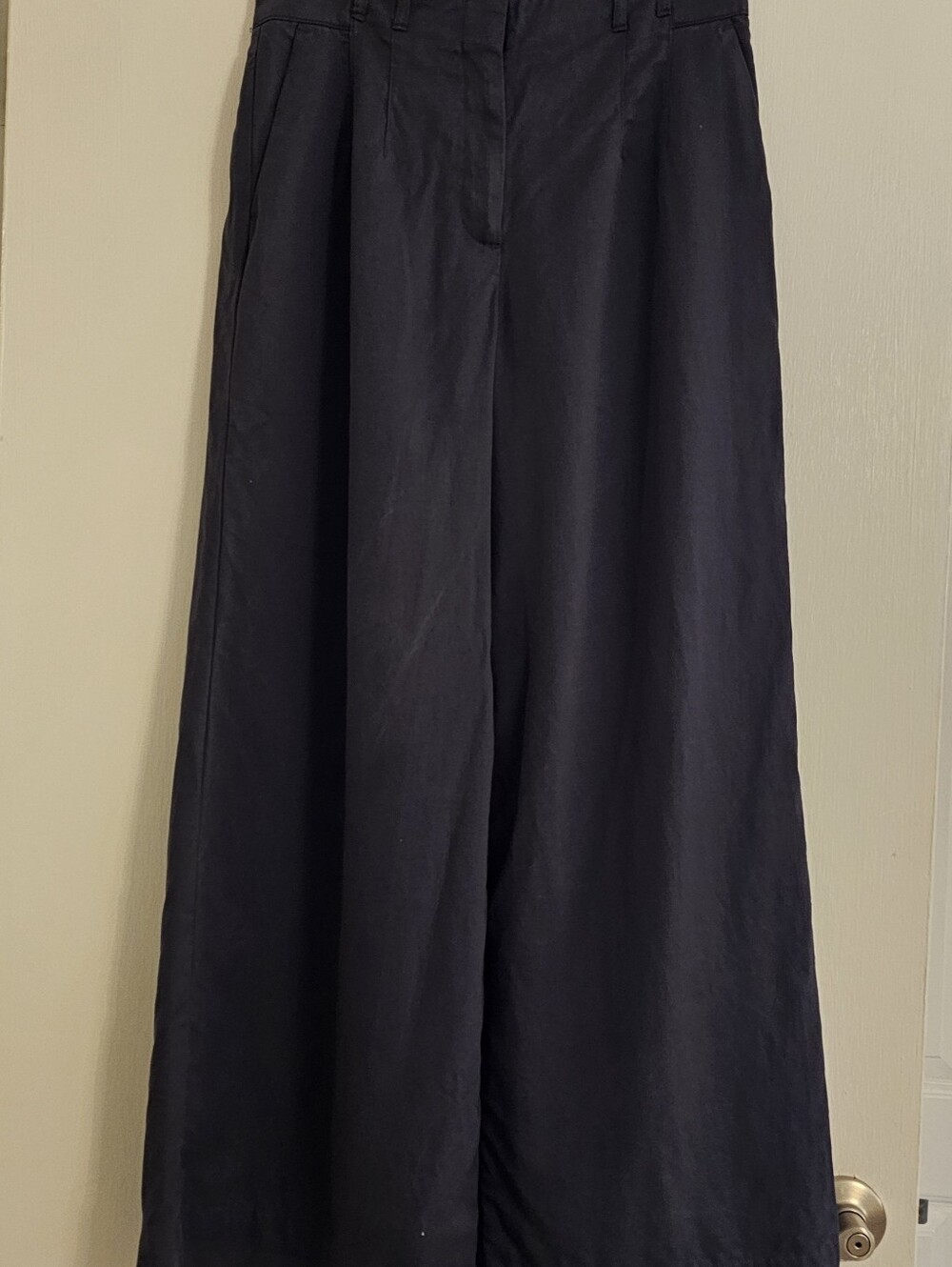 LOFT Versa Steel Blue Wide Leg Lyocell Linen Pants – Size 6